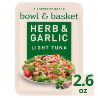 Bowl & Basket Herb & Garlic Light Tuna, 2.6 oz, 2.6 Ounce