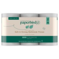 Paperbird Soft & Strong Bathroom Tissue, 320 2-ply sheets per roll, 12 roll, 38.4 Each