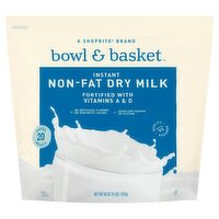 Bowl & Basket Instant Non-Fat Dry Milk, 64 oz, 64 Ounce