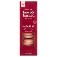 Bowl & Basket Specialty Strawberry Macarons, 3.17 oz