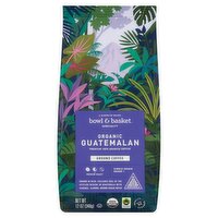 Bowl & Basket Specialty Organic Guatemalan Medium Roast Ground Coffee, 12 oz