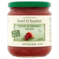 Bowl & Basket Mild Thick & Chunky Salsa, 16 oz, 16 Ounce