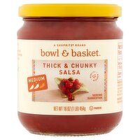 Bowl & Basket Medium Thick & Chunky Salsa, 16 oz