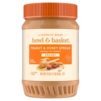 Bowl & Basket Creamy Peanut & Honey Spread, 16 oz