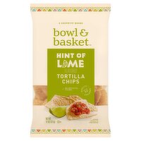 Bowl & Basket Hint of Lime Flavored Tortilla Chips, 11 oz, 11 Ounce