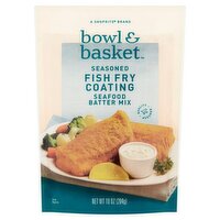 Bowl & Basket Seasoned Fish Fry Coating Seafood Batter Mix, 10 oz