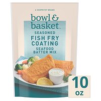 Bowl & Basket Seasoned Fish Fry Coating Seafood Batter Mix, 10 oz
