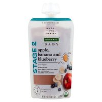 Wholesome Pantry Organic Apple, Banana and Blueberry Baby Food, Stage 2, 6+ months, 4 oz