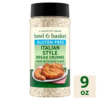 Bowl & Basket Gluten Free Italian Style Bread Crumbs, 9 oz