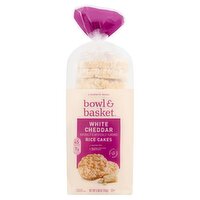 Bowl & Basket White Cheddar Rice Cakes, 5.46 oz, 5.46 Ounce