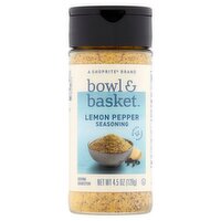 Bowl & Basket Lemon Pepper Seasoning, 4.5 oz, 4.5 Ounce