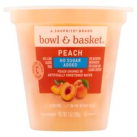 Bowl & Basket Peach Chunks in Artificially Sweetened Water, 7 oz