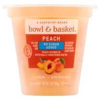 Bowl & Basket Peach Chunks in Artificially Sweetened Water, 7 oz