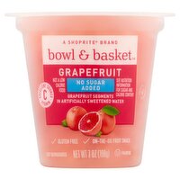 Bowl & Basket Grapefruit Segments in Artificially Sweetened Water, 7 oz, 7 Ounce