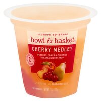 Bowl & Basket Cherry Medley Peaches, Pears & Cherries in Extra Light Syrup, 7 oz