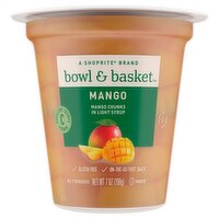 Bowl & Basket Mango Chunks in Light Syrup, 7 oz, 7 Ounce