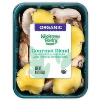 Wholesome Pantry Organic Gourmet Blend Baby Bella, Shiitake and Oyster Mushrooms, 4 oz