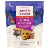 Bowl & Basket S'mores Cookie Thins Limited Edition, 4 oz, 4 Ounce