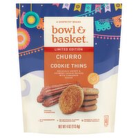 Bowl & Basket Churro Cookie Thins Limited Edition, 4 oz, 4 Ounce