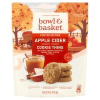 Bowl & Basket Apple Cider Cookie Thins Limited Edition, 4 oz