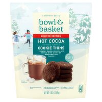 Bowl & Basket Hot Cocoa Cookie Thins Limited Edition, 4 oz