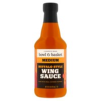 Bowl & Basket Medium Buffalo Style Wing Sauce, 16 fl oz