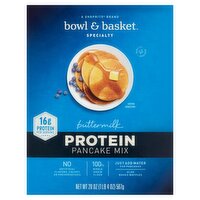 Bowl & Basket Specialty Buttermilk Protein Pancake Mix, 20 oz, 20 Ounce