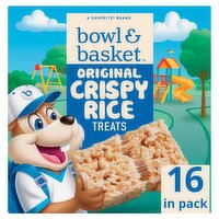 Bowl & Basket Original Crispy Rice Treats Bars, 0.78 oz, 16 count, 12.4 Ounce