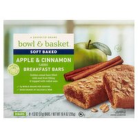 Bowl & Basket Soft Baked Apple & Cinnamon Flavored Breakfast Bars, 1.3 oz, 8 count, 10.4 Ounce