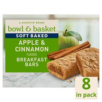 Bowl & Basket Apple & Cinnamon Flavored Soft Baked Breakfast Bars, 1.3 oz, 8 count, 10.4 Ounce