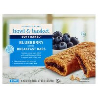 Bowl & Basket Soft Baked  Blueberry Flavored Breakfast Bars, 1.3 oz, 8 count, 10.4 Ounce