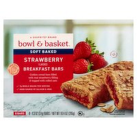 Bowl & Basket Strawberry Flavored Soft Baked Breakfast Bars, 1.3 oz, 8 count, 10.4 Ounce