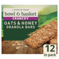 Bowl & Basket Crunchy Oats & Honey Granola Bars, 1.48 oz, 6 count, 8.9 Ounce