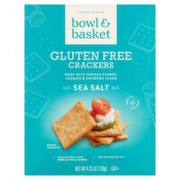 Bowl & Basket Sea Salt Gluten Free Crackers, 4.25 oz, 4.3 Ounce