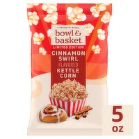 Bowl & Basket Cinnamon Swirl Flavored Kettle Corn Limited Edition, 5 oz