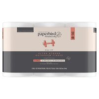 Paperbird Premium Mega Roll Ultra Strong Bathroom Tissue, 12 count