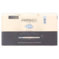 Paperbird Premium Ultra Soft Bathroom Tissue, 12 count, 29.28 Each