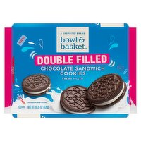 Bowl & Basket Double Filled Chocolate Sandwich Cookies, 15.35 oz