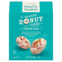 Bowl & Basket Glazed Donut Flavored Cookies, 8 count, 6 oz