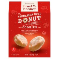 Bowl & Basket Cinnamon Roll Donut Flavored Cookies, 8 count, 6 oz