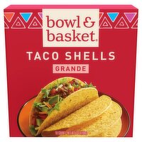 Bowl & Basket Grande Taco Shells, 10 count, 7 oz
