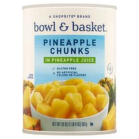 Bowl & Basket Pineapple Chunks in Pineapple Juice, 20 oz