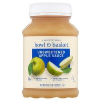 Bowl & Basket Unsweetened Apple Sauce, 23 oz, 23 Ounce