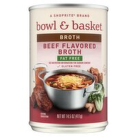 Bowl & Basket Beef Flavored Broth, 14.5 oz, 14.5 Ounce