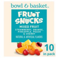 Bowl & Basket Mixed Fruit Fruit Snacks, 0.8 oz, 10 count