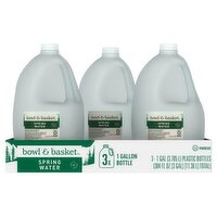 Bowl & Basket Spring Water, 1 gal, 3 count