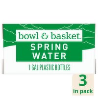 Bowl & Basket Spring Water, 1 gal, 3 count