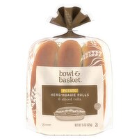Bowl & Basket Enriched Potato Hero/Hoagie Rolls, 6 count, 15 oz