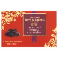 Bowl & Basket Specialty Chocolate Truffle Collection, 6 count, 2.5 oz