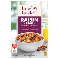 Bowl & Basket Raisin Bran Crunchy Wheat Flakes Cereal, 16.6 oz